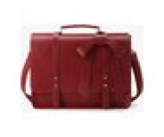 ECOSUSI Women's PU Detachable Bow Big Briefcase