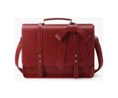 ECOSUSI Women's PU Detachable Bow Big Briefcase