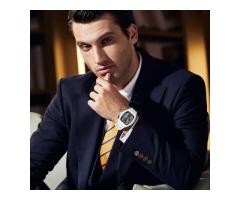 Tsarbomba Atomic-Interchangeable Calendar Watch Fluororubber White
