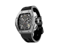 Tsarbomba Atomic-Interchangeable Calendar Watch Stainless Steel Silver
