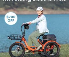 Spring Sale $700 OFF on TK1 Folding Electric Trike